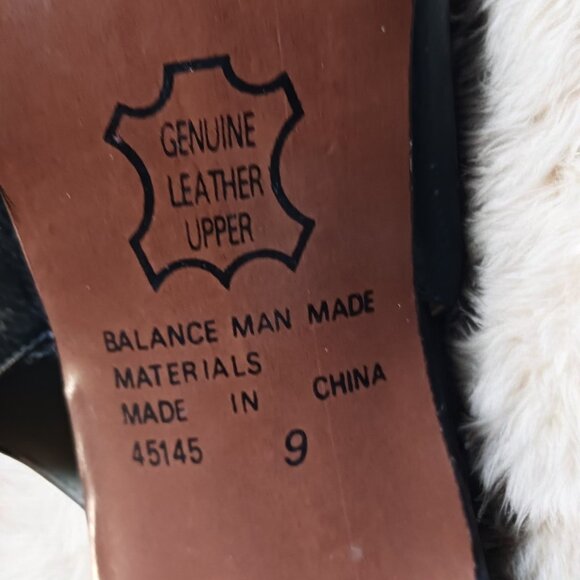 Unlisted Black Leather Slingback French Bell Heels Size 9 - Picture 10 of 11